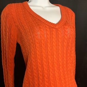 Orange Arizona V-neck Sweater
